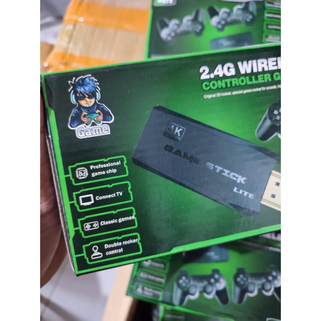 GAME STICK 4 K LITE 64 GB 10.000 + GAME RETRO PLUS 2 STICK
