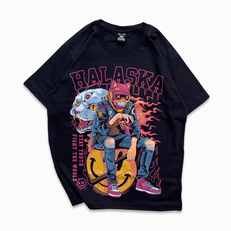 Baju Kaos sablon Reguler halaska