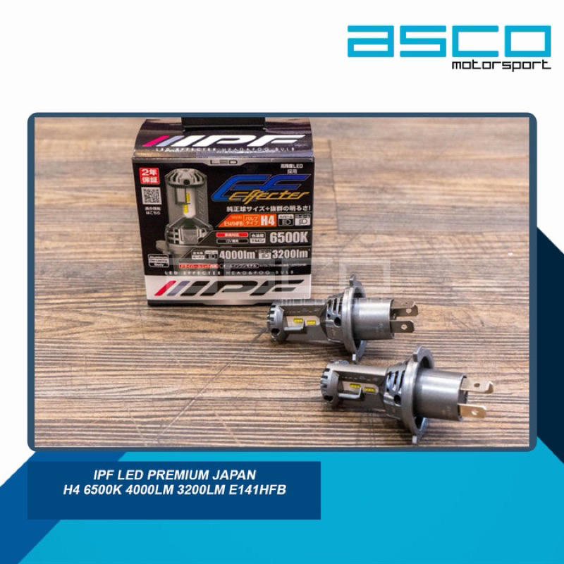 IPF LED Premium Japan H4 6500K 4000lm 3200lm E141HFB