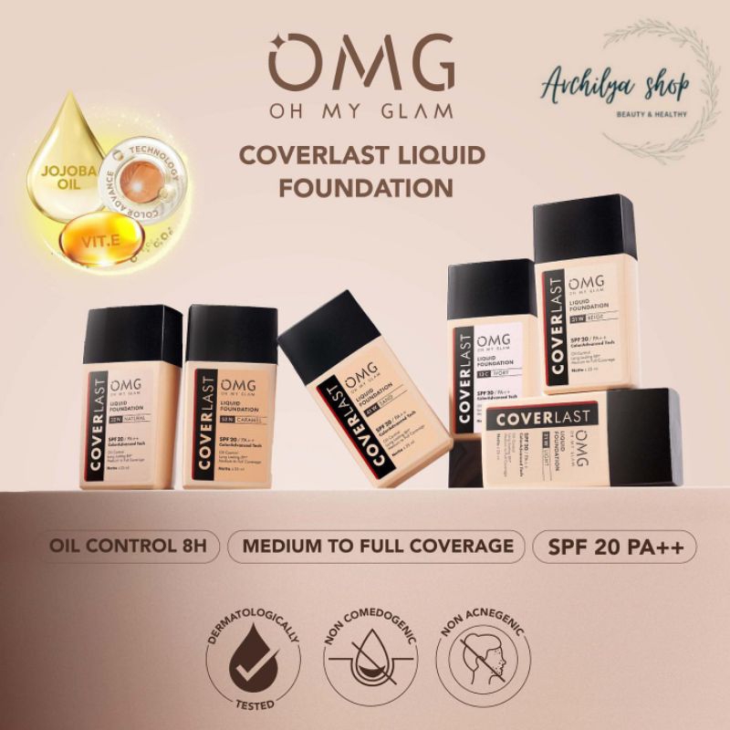 OMG Coverlast Liquid Foundation Alas Bedak OH MY GLAM