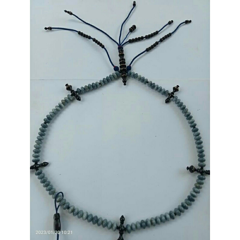 tasbih tijani tasbih muslim batu marjan blue coral kombinasi yuser
