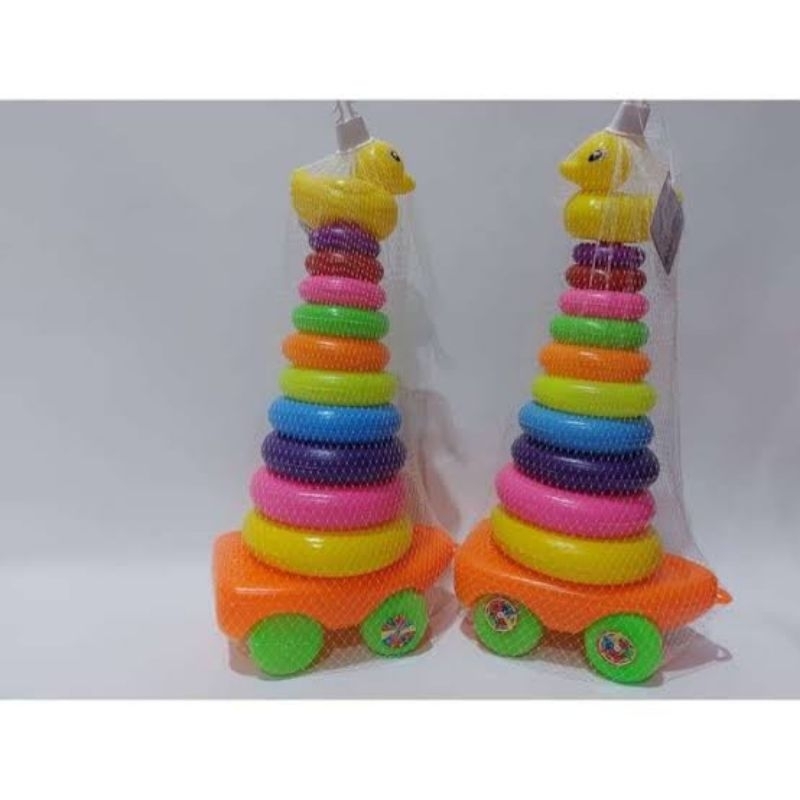 Mainan Ring Donat Bebek / Mainan Anak / Mainan Donat Susun