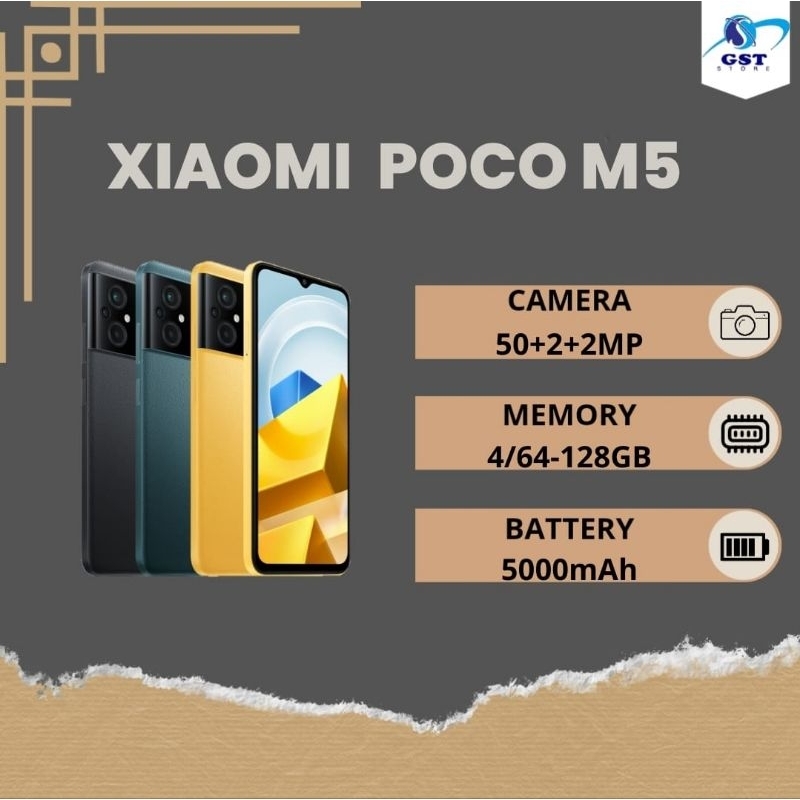 HP POCO M5 RAM 4 INTERNAL 128GB BERGARANSI RESMI