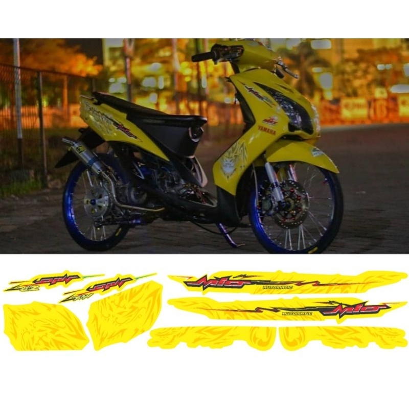 striping stiker mio soul karbu/soul mx dragon