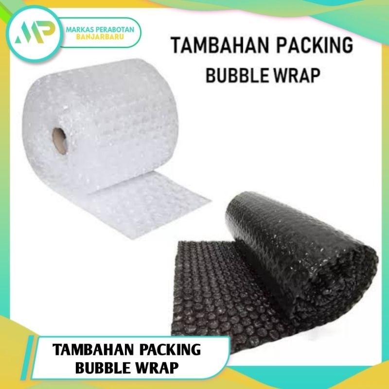 

Tambahan packing bubble wrap agar pesanan anda lebih aman