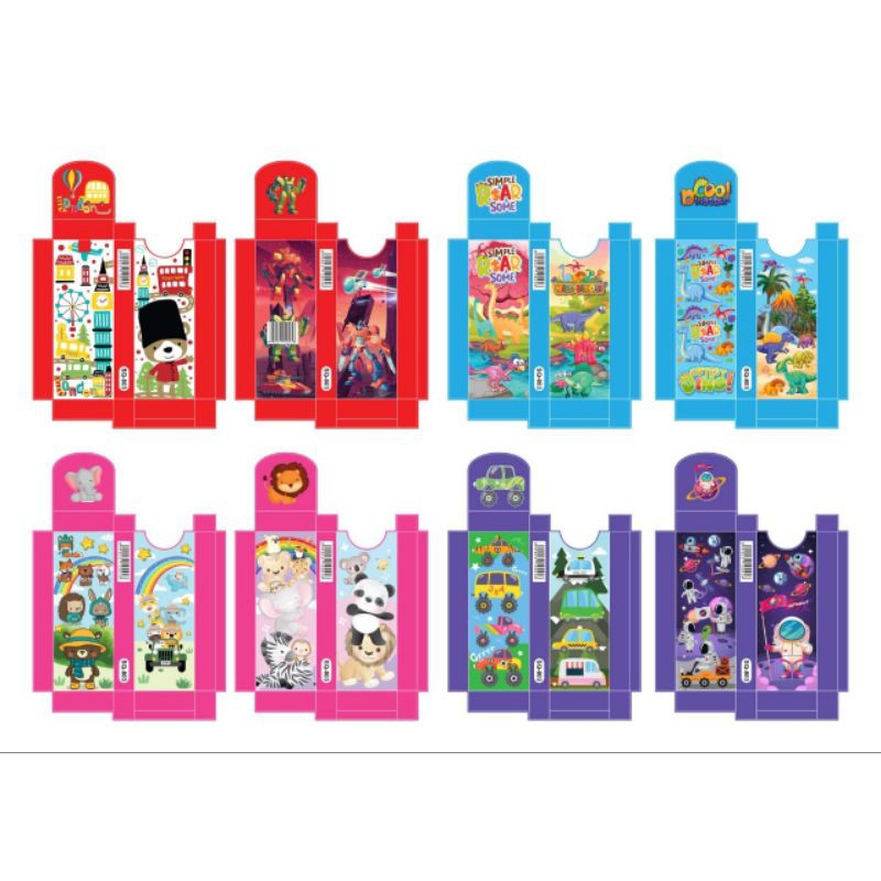 

Kotak Pensil Rakit Souvenir Tempat Pensil Anak Lipat 12 pcs