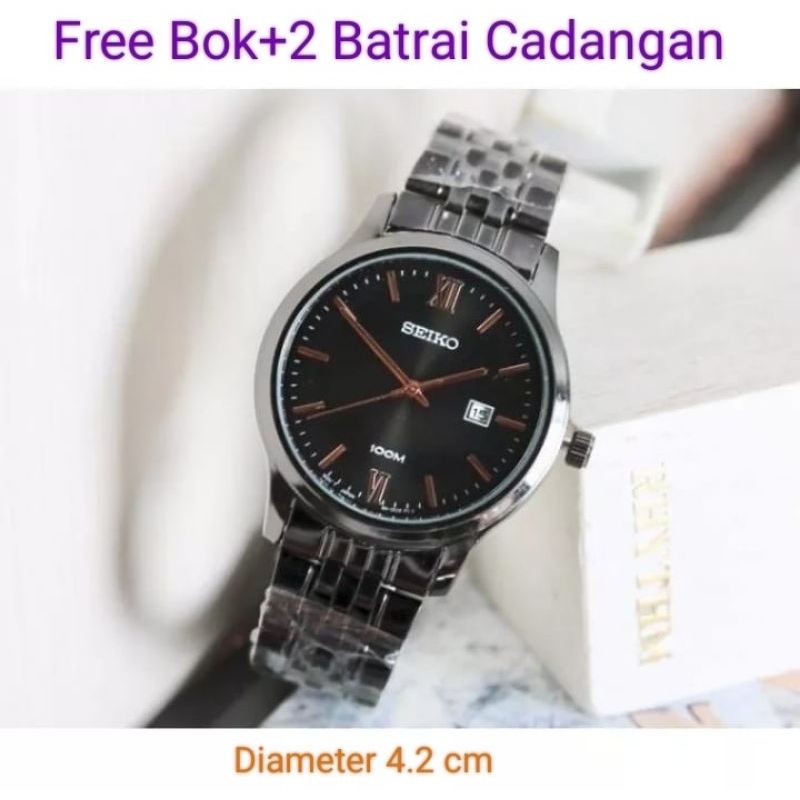 Jam Tangan Pria Stainless Tanggal Aktif | Fhasion Cowok Anti air Free Bok