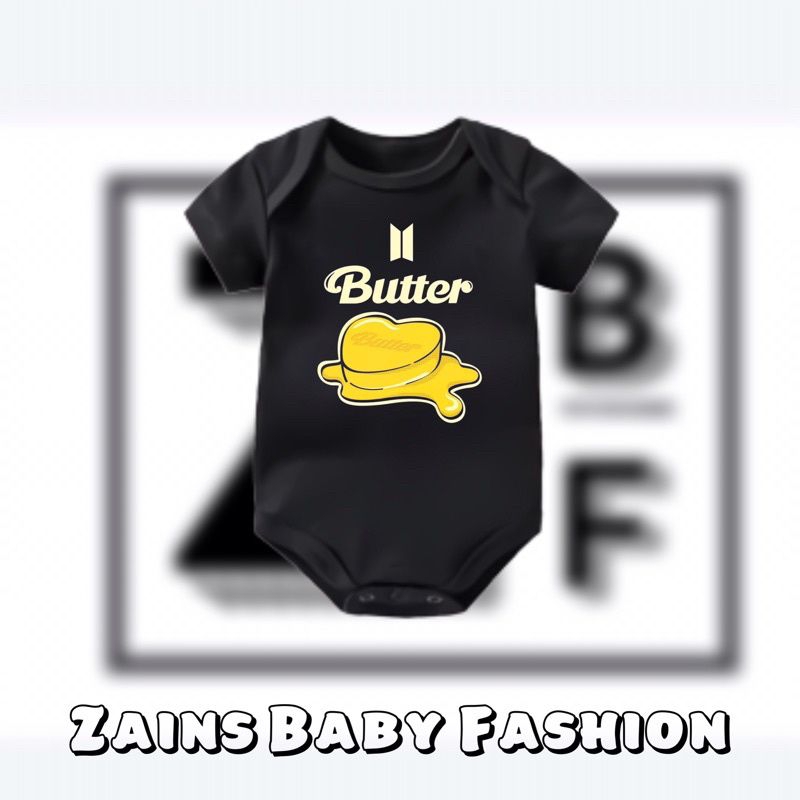 Kaos baju bayi BTS BT21 Album Butter jumper baby kids pendek Vintage Korean Kpop tulisan usia 0 1 2 