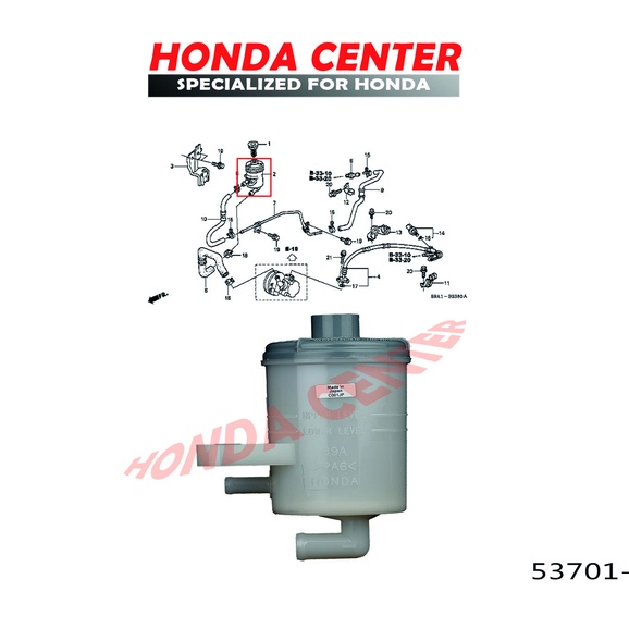 original honda,tabung botol tank oli minyak power steering crv RD gen2 2002 2003 2004 2005 2006 53701-S9A