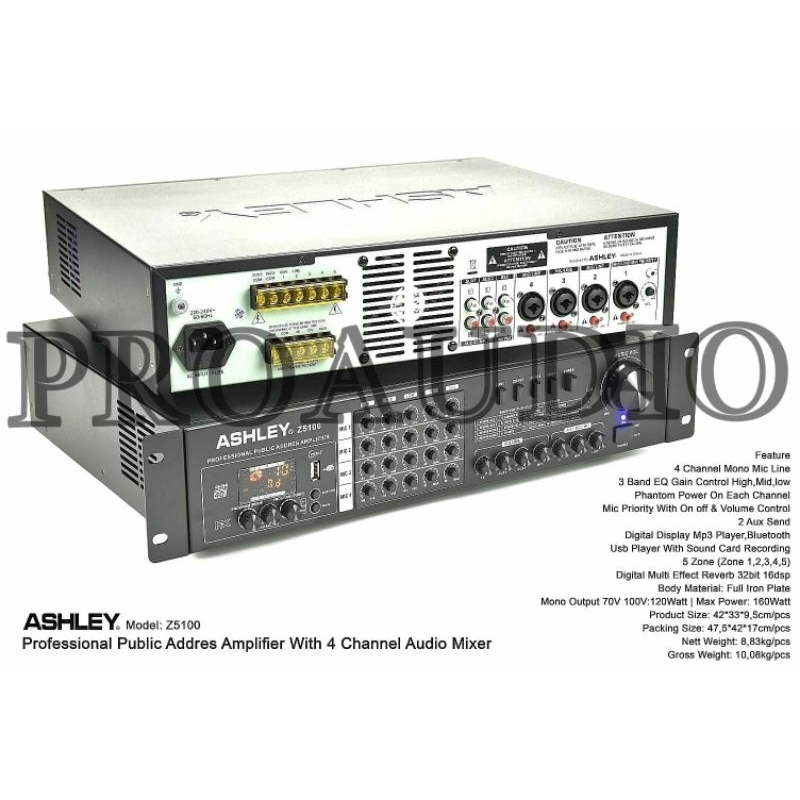 Amplifier Ashley Z5100 Z 5100 Original Garansi 1 Tahun
