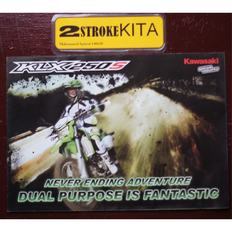 

BROSUR KAWASAKI KLX250S ORIGINAL (LEAFLET)