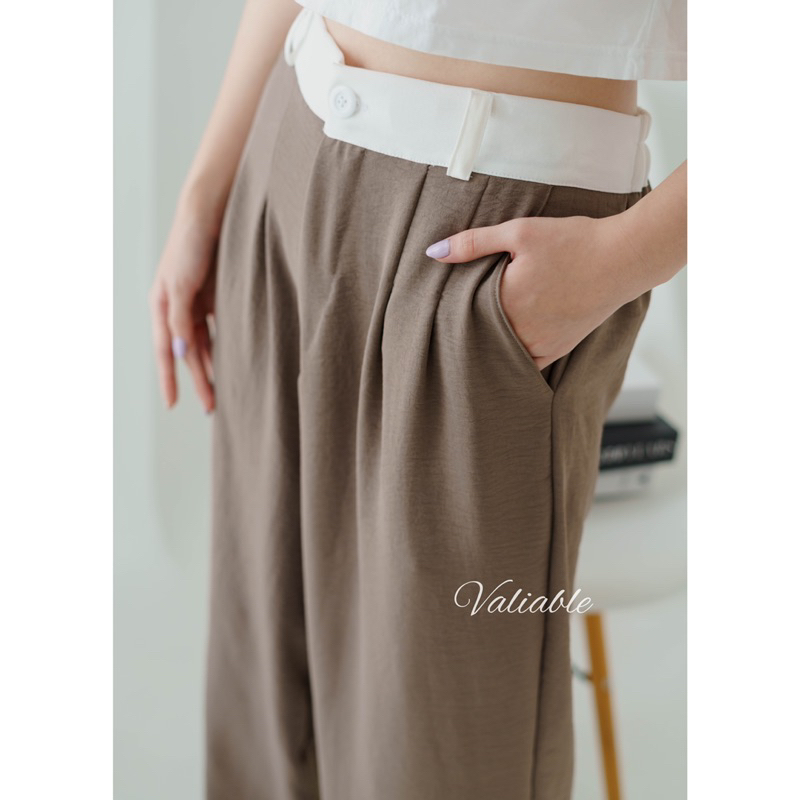 Maggie Loose Highwaist Pants Valiable (M-XXL)