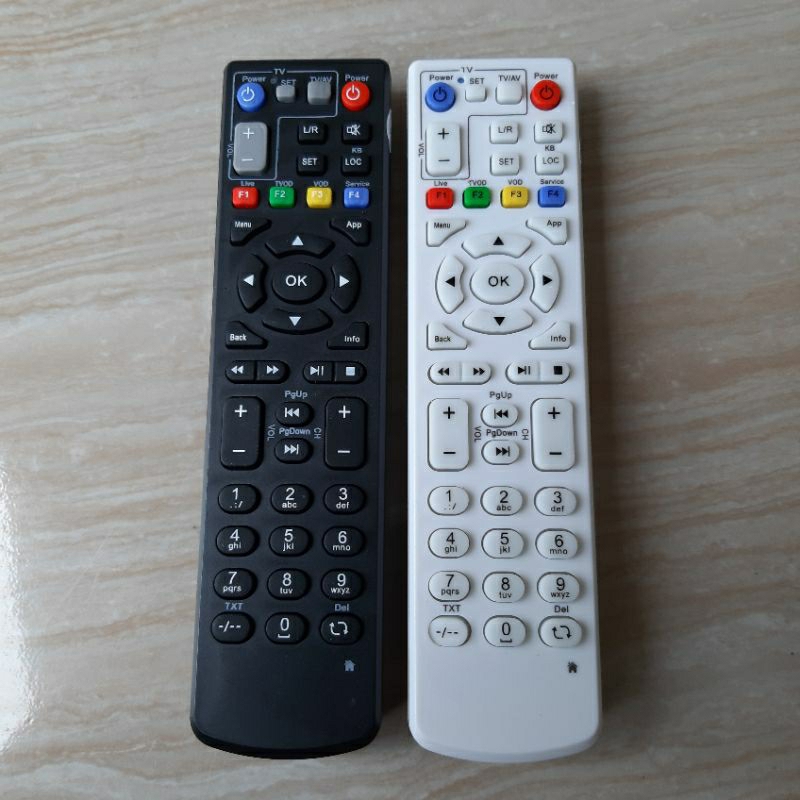 REMOT RECIVER REMOTE STB INDIHOME SPEEDY TV ZTE ZX V10 HITAM PUTIH