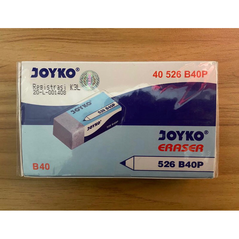 

Eraser/penghapus - Joyko 526-B40P Kecil (Isi 40 pcs) Warna Putih
