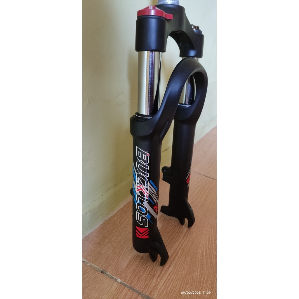 BUCKLOS 20 Inci Fork Oversize Suspensi Sepeda Lipat Cakram. Travel 50mm