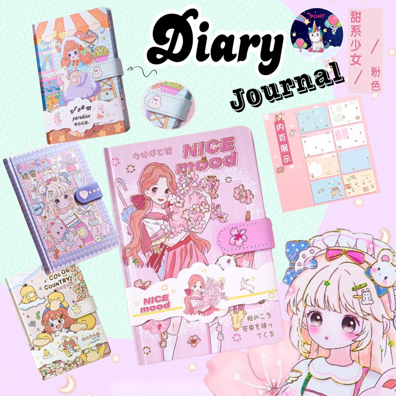 Diary Journal /eternal summer journal/ buku diary lucu/ agenda import/notebook lucu