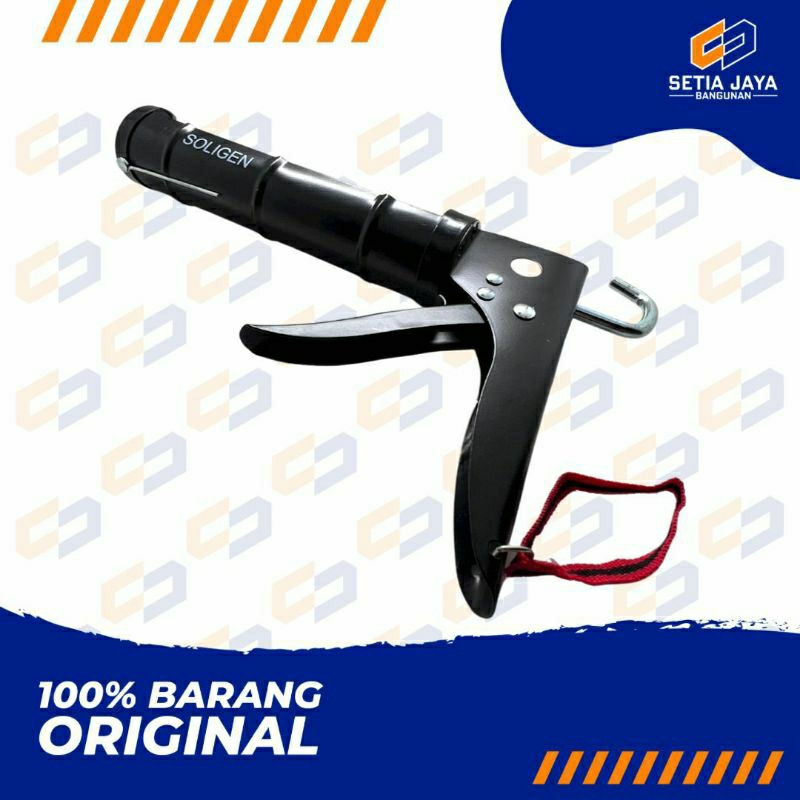 Tembakan / Pistol Sealant / Silicone / Lem Kaca Soligen Besi