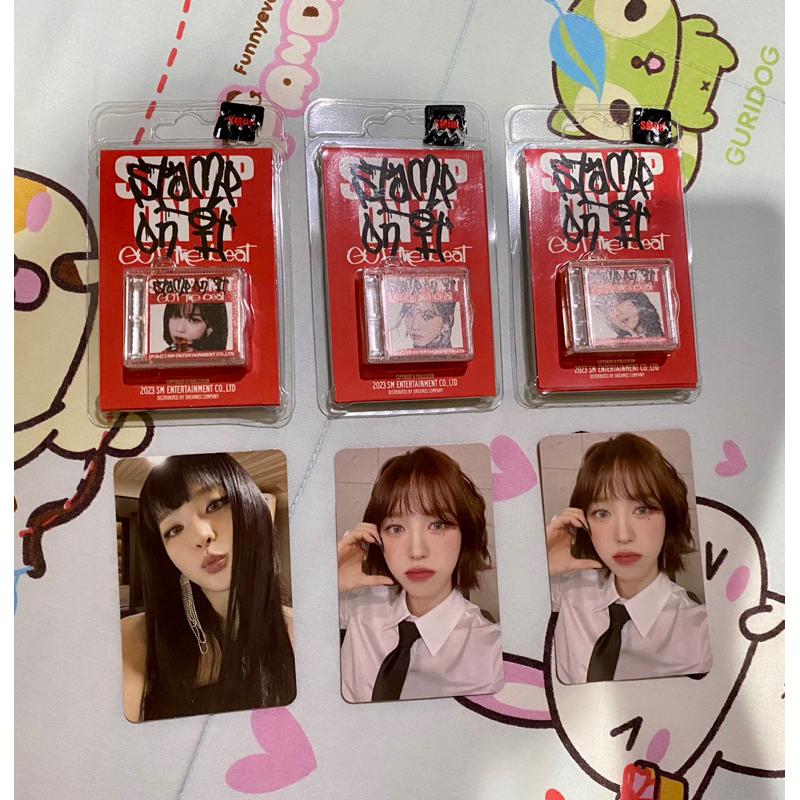 Seulgi photocard winter smini got stamp on it album taeyeon karina pc wendy boa hyoyeon official aes