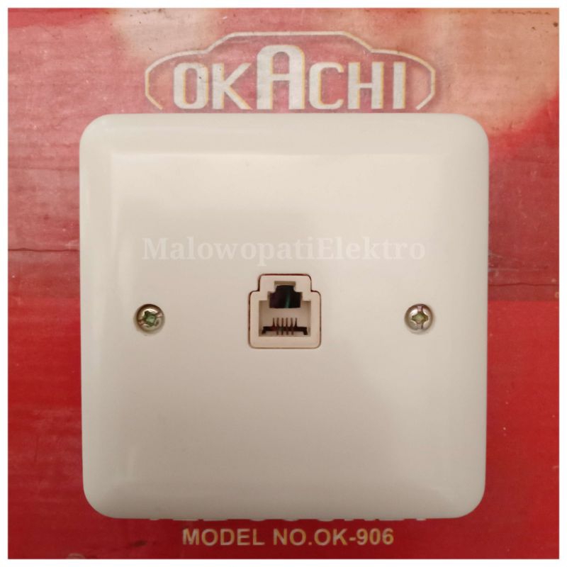 Stop Kontak Outlet IB Telepon Dinding Inbow OKACHI OK-906