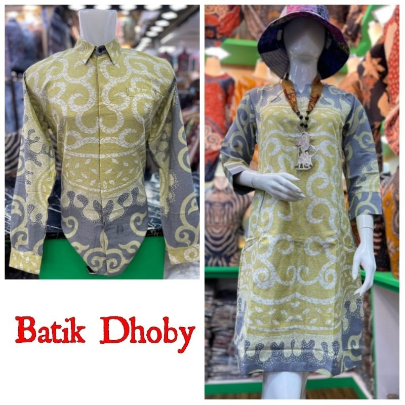 Qistina batik dres batik dobby couple seragam batik