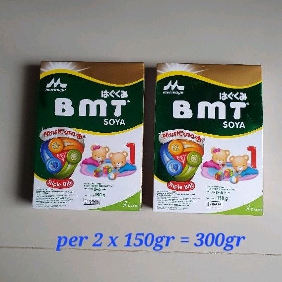 BMT Soya morinaga susu bayi 0-6 bulan 2 x 150gr