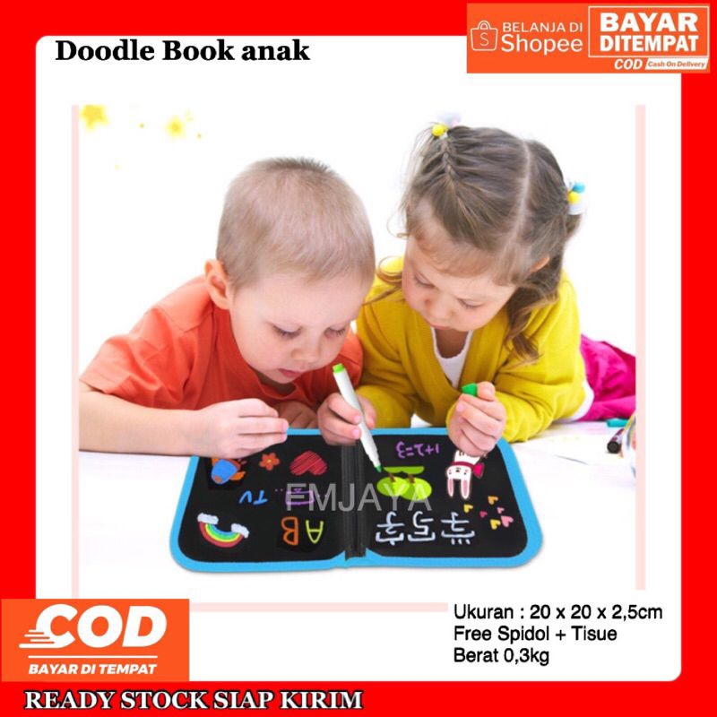

BUKU GAMBAR ANAK PORTABLE || DOODLE BOOK ANAK