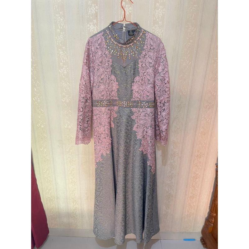 preloved gamis gaun bibiq size XL ld 104cm Original