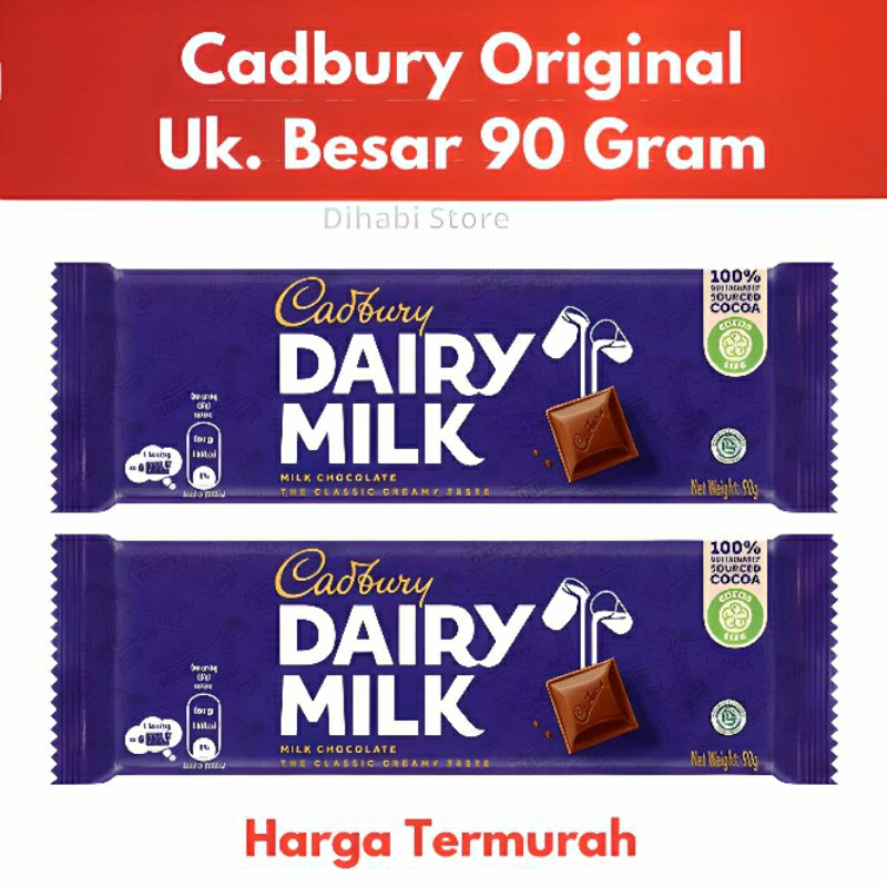 

Cadbury Chocolate Diary Milk 90 Gram