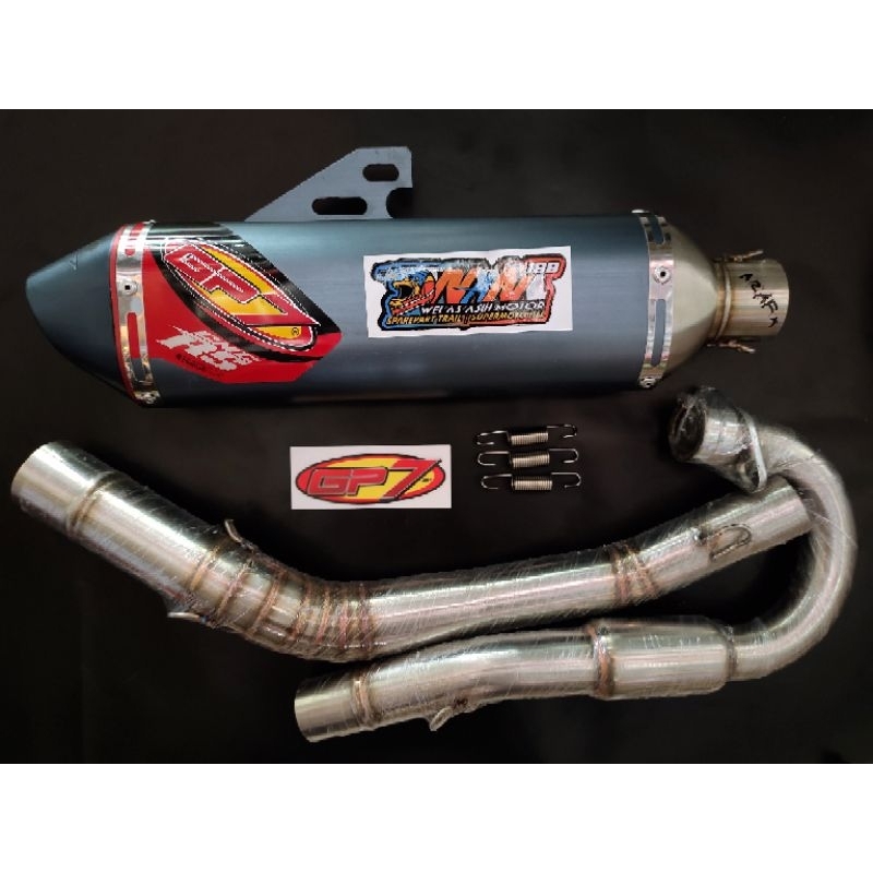 Knalpot Gp7 cnc rs bore up klx crf