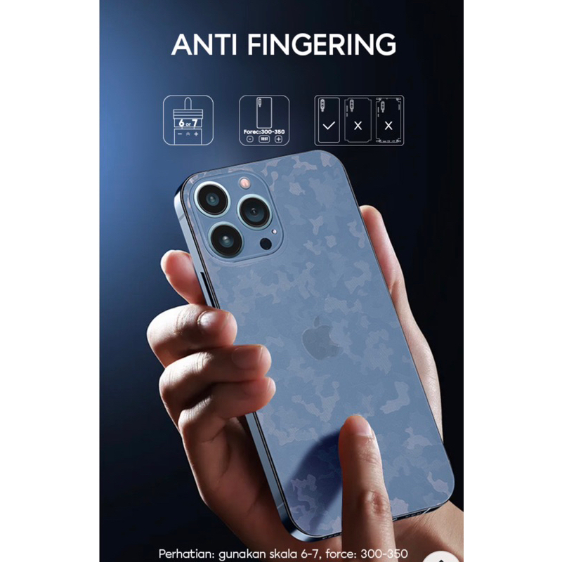 anti gores belakang anti jamur Back sticker geometric pettern-anti glare for SAMSUNG Note8, Note 9, note 10, note 10 plus, note 20, note 20 ultra,