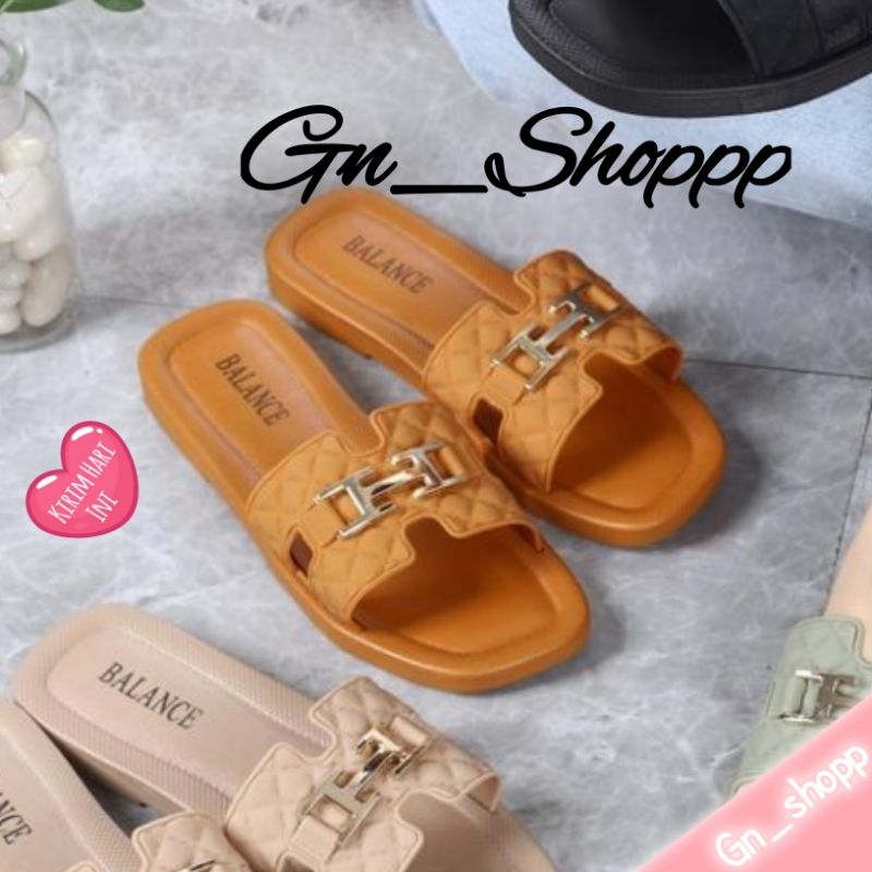 Sandal Wanita Import Jelly Terbaru Pin H Balance 1236-9