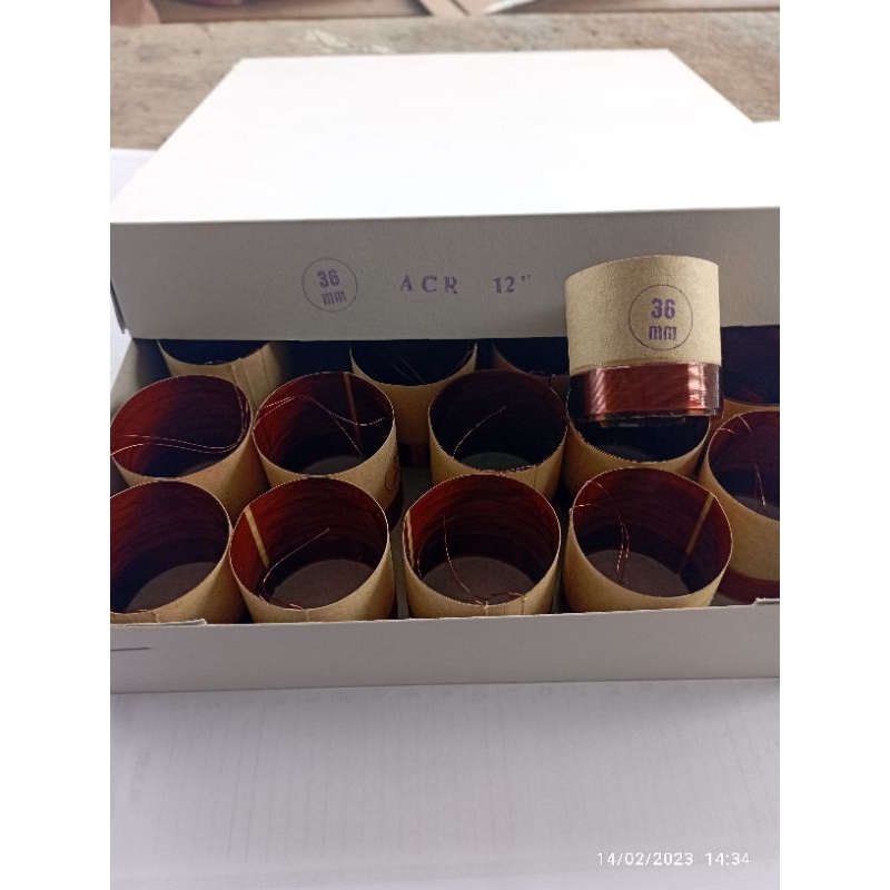 spul sepeker 12 inch merek ACR standart diameter 36mm tembaga murni