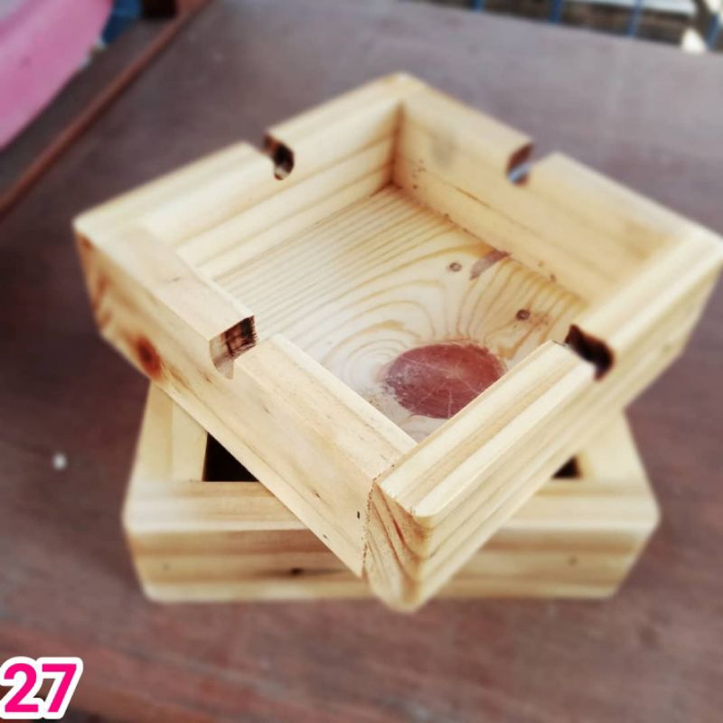 asbak kayu jati belanda