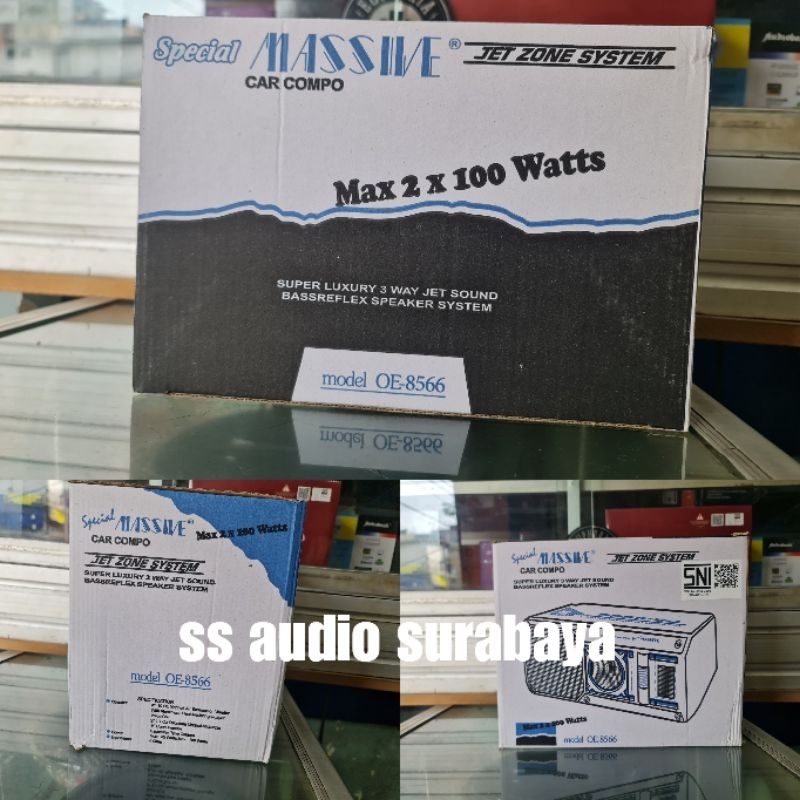 Speaker Kotak Massive OE 8566 3way untuk mobil / ruangan