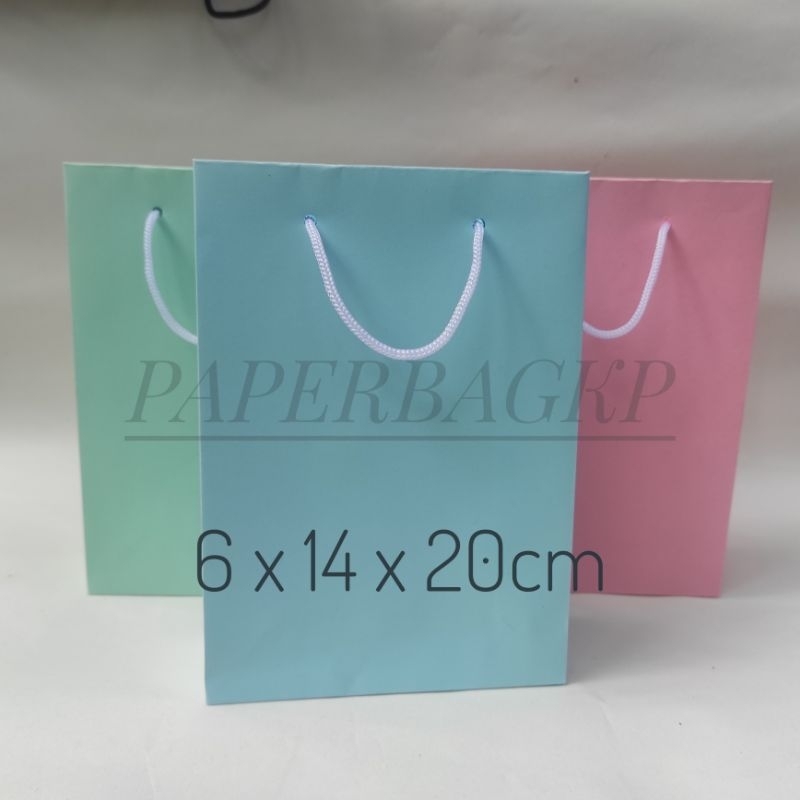 

Paperbag 6 x 14 x 22 cm | warna polos