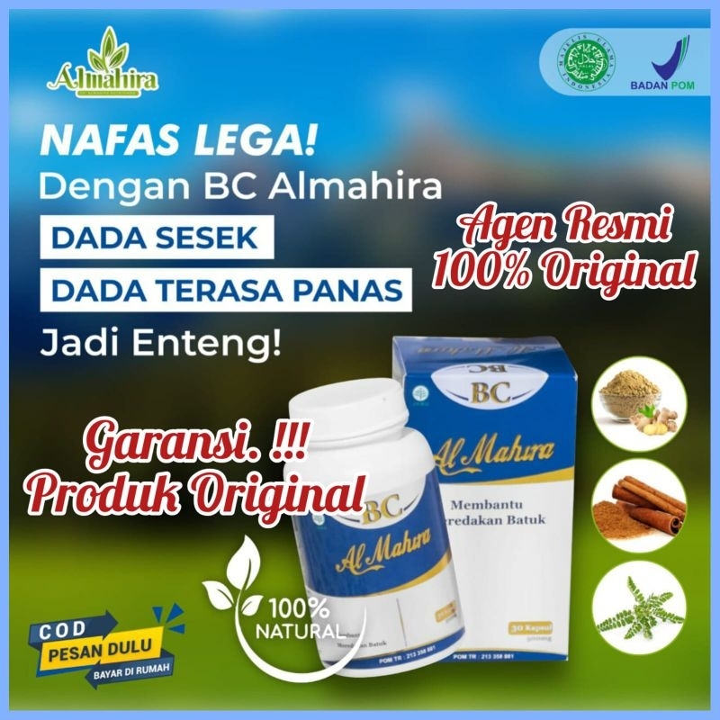 BC ALMAHIRA KAPSUL HERBAL - OBAT BATUK TBC HERBAL - OBAT ASMA DAN SESAK NAFAS - KAPSUL BC AL MAHIRA 