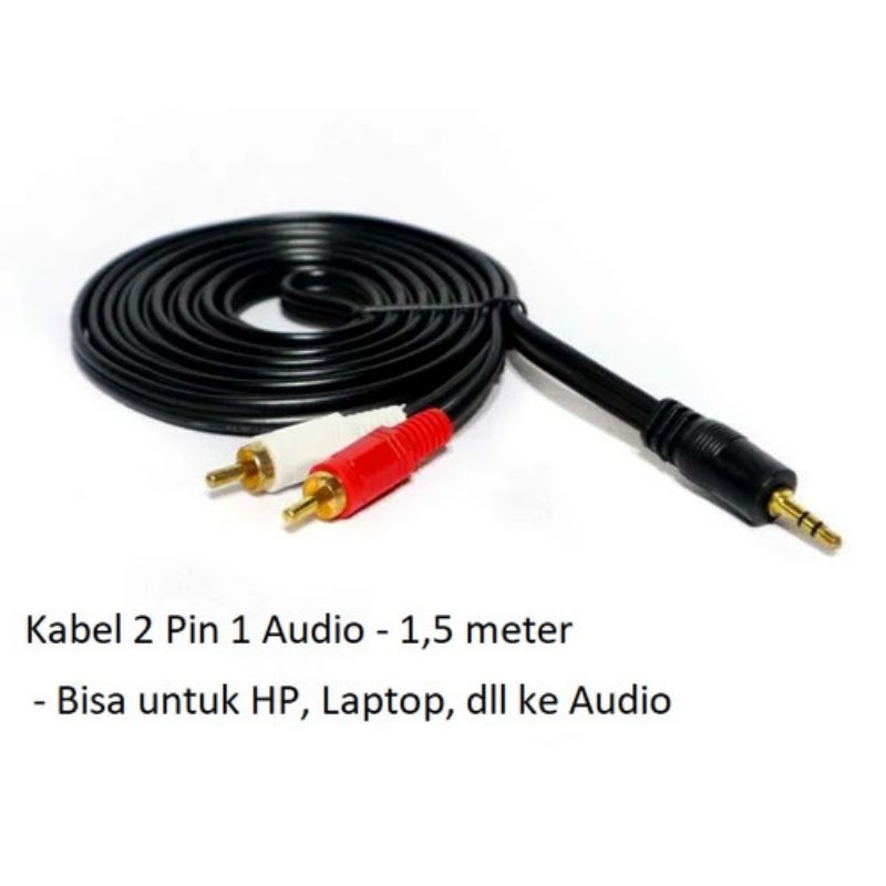 Kabel rca / Kabel rca 2 in 1 / Kabel rca audio / Kabel ux 2 in 1 / Kabel rca to aux / Kabel aux audio / Kabel aux 3 5 / Kabel audio 2 in 1 / Kabel jek speker ke hp