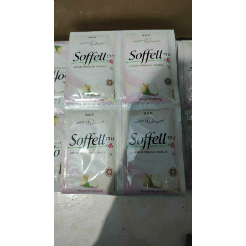Soffell Soffel Sofel Losion Anti nyamuk / Penolak Nyamuk RENCENG (10 ml x 6 Sachet )