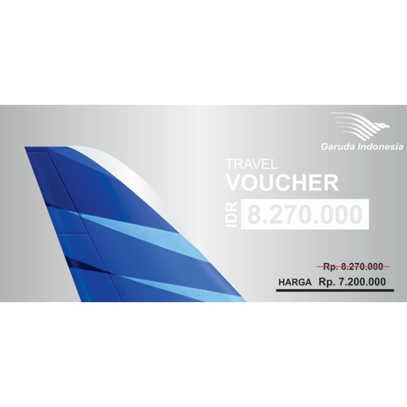 VOUCHER TIKET PESAWAT GARUDA 8,2 JT HARGA DISKON