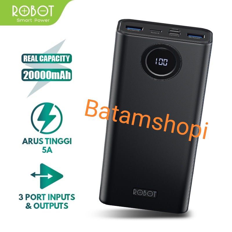 powerbank robot 20.000mah rt23 original robot power bank 20000mah