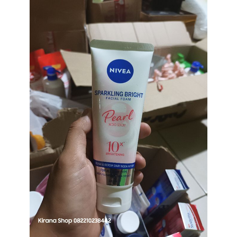 Nivea sparkling bright facial foam 100ml