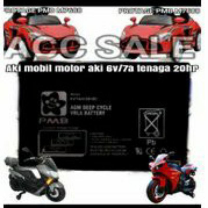 Aki Motor Mobil Mainan anak 6Volt 12Volt/Aki untuk motor mobil aki anak