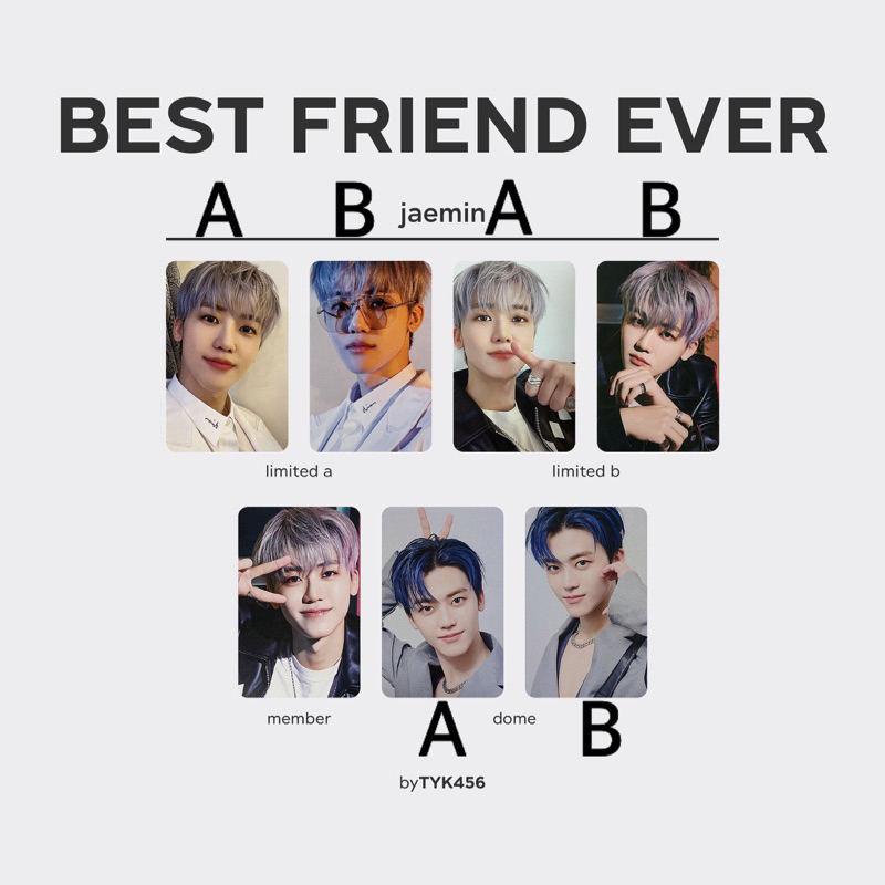 PO PC PHOTOCARD BEST FRIEND EVER JAEMIN NCT DREAM