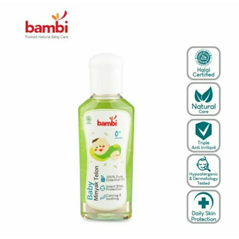 Bambi Baby Telon Oil 60ml 60 ml minyak telon bayi