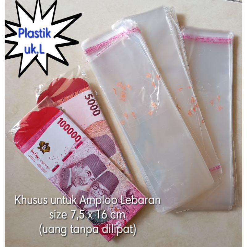 Plastik OPP Ukuran Besar, Plastik Amplop Besar, Muat Uang Tanpa Lipat