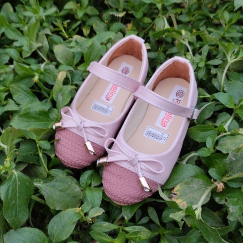 sepatu flat shoes anak kombinasi modle pita tasbeh size 22-25