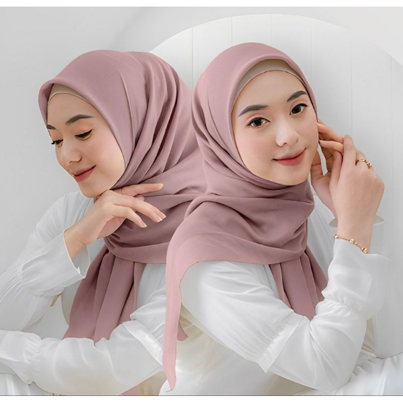 kerudung segiempat halus lembut adem