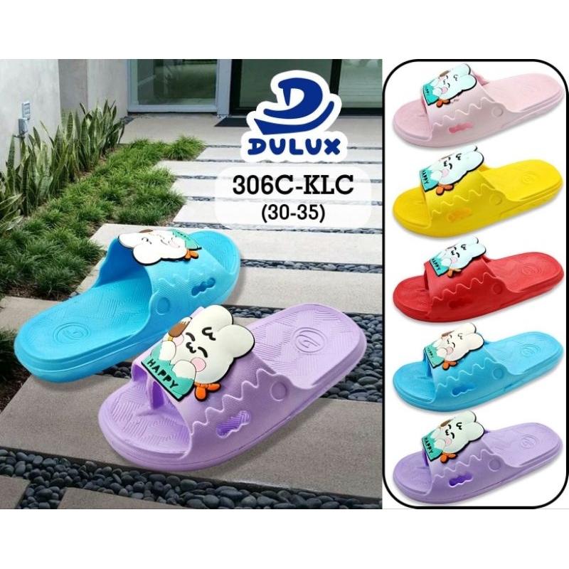 Sandal Anak Perempuan l Sendal Anak Selop Jepit Karet l Dulux 306C Uk 30-35