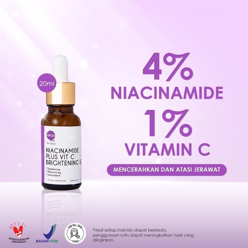 Pipiqiu - Serum Niacinamide Plus Vit C Pipiqiu / Serum Pencerah Wajah Vit C