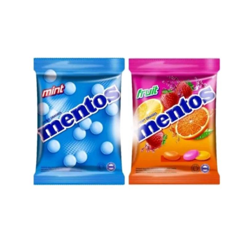 

PERMEN MENTOS MINT DAN BUAH 1 POUCH